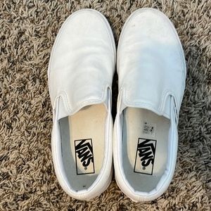white vans, size 9.5